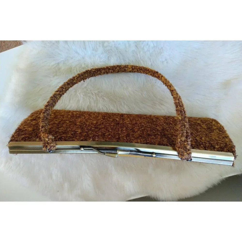 LIZ SOTO Women Vtg Handbag‎ Clutch Purse Brown